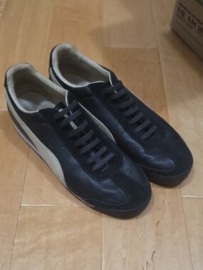 Puma Black Sneakers with Cream Formstrip